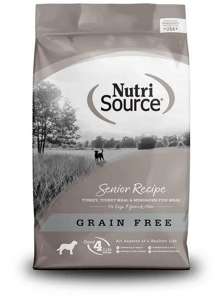 15 Lb Nutrisource Grain Free Senior Dog Food - Treat